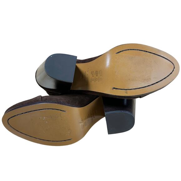 Rag & Bone NWOB Harrow Brown Suede Bootie Size 38.5 (US 8.5) Slip On Wrap Strap - Picture 6 of 8